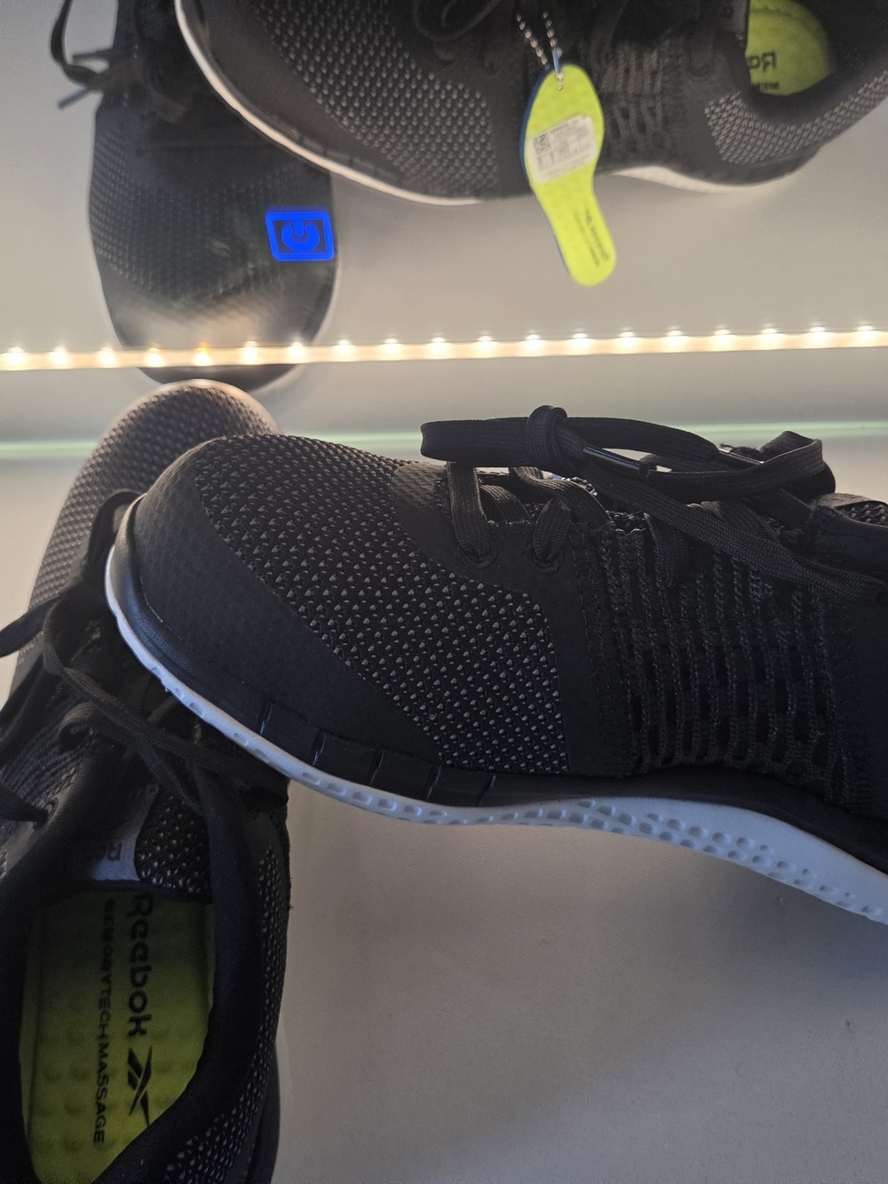 Reebok Women Black and White Athletic Sneakers